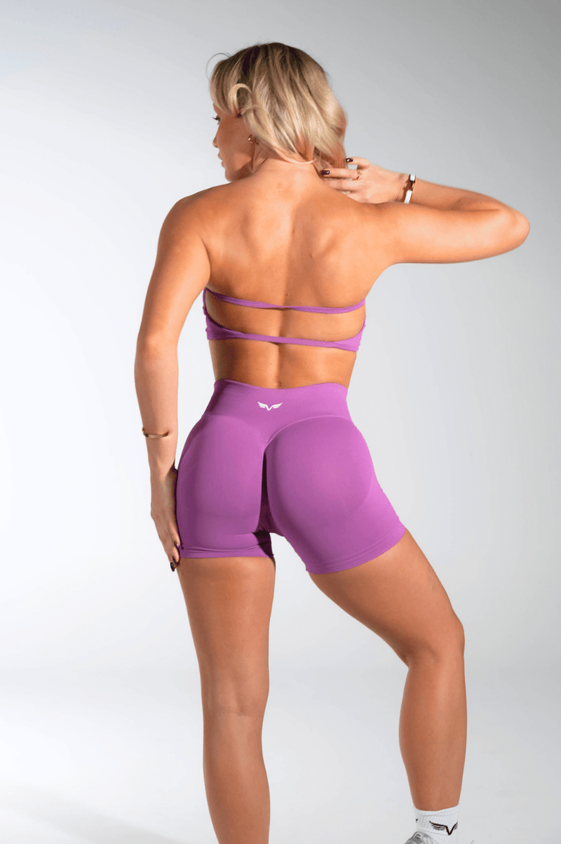 Club Athletica Flex Backless Bandeau Amethyst Purple