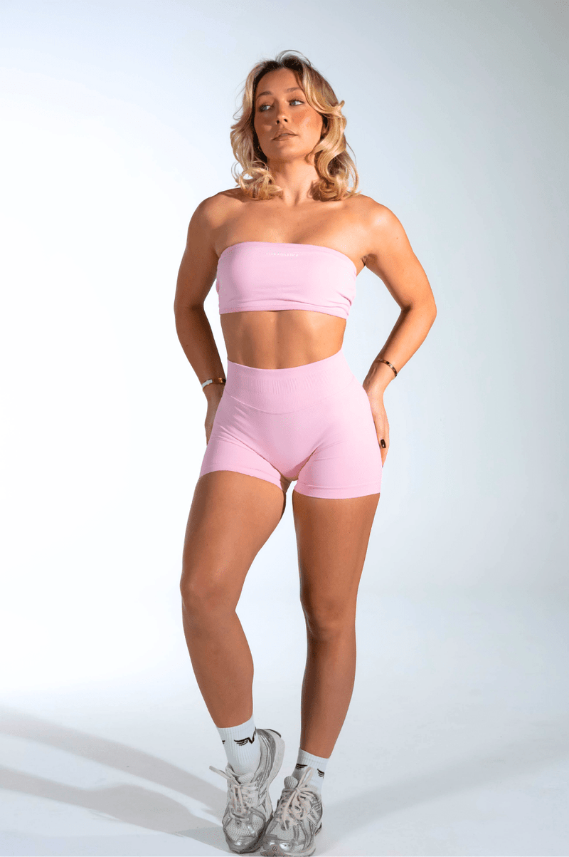Club Athletica Flex Backless Bandeau Light Pink