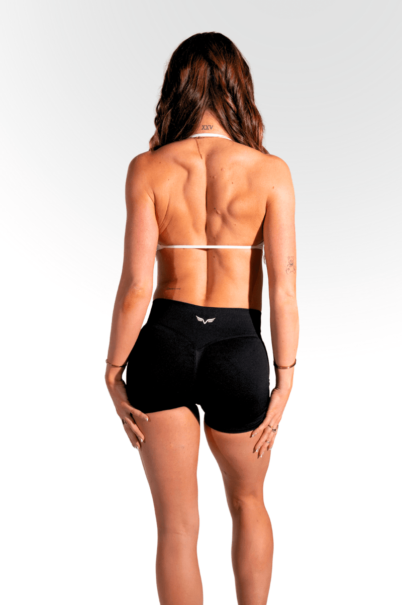 Club Athletica - Staple Minimal Halter Bra - White