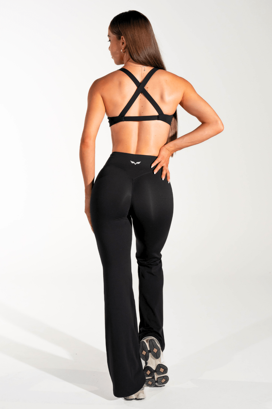 Club Athletica Leggings Scrunch com Corte Flare – Preto, Caimento Lisonjeiro e Conforto Durante Todo o Dia