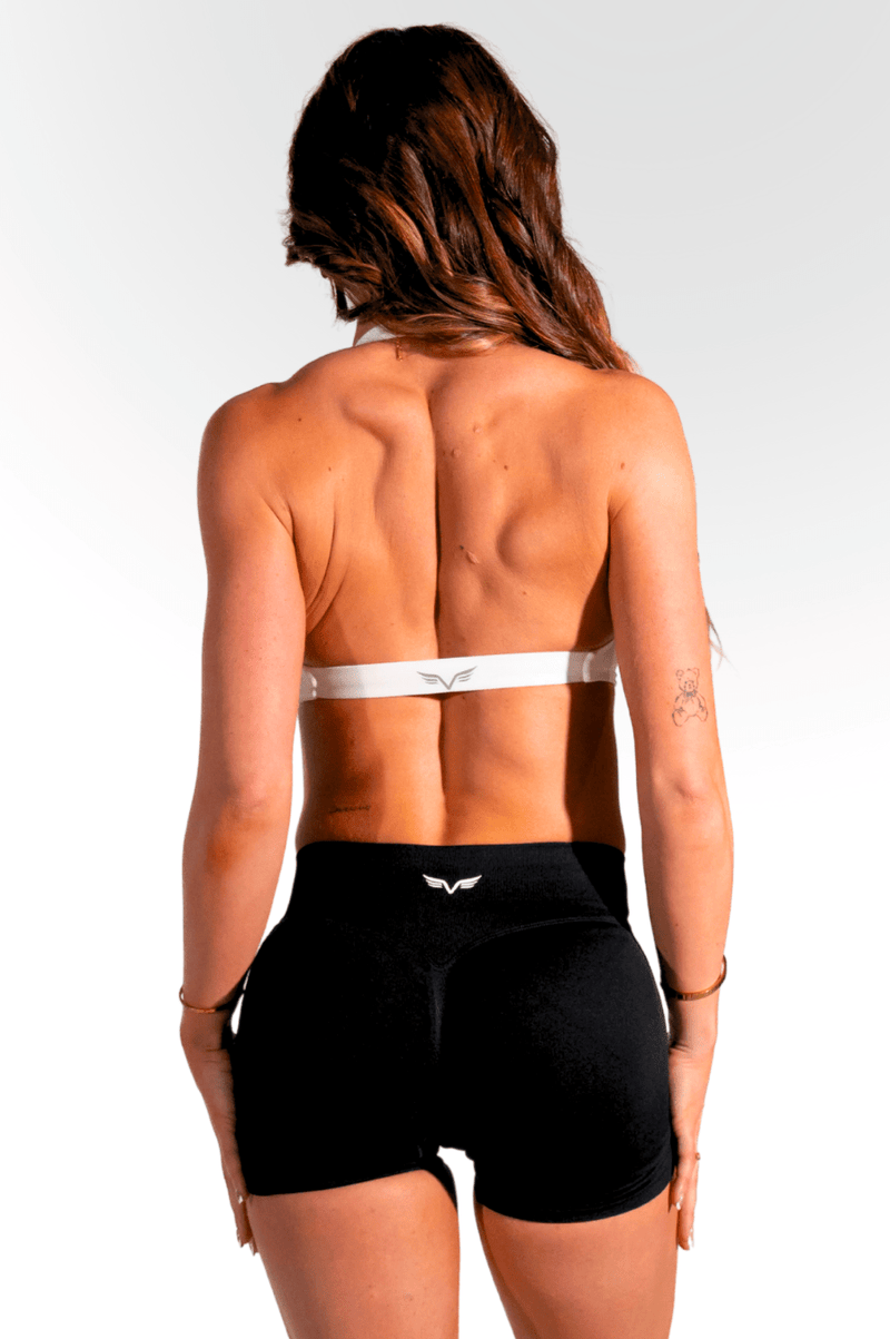 Club Athletica - Vital Twist Halter Bra - White